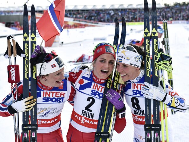 Marit Björgenová, Therese Johaugová, Charlotte Kallová