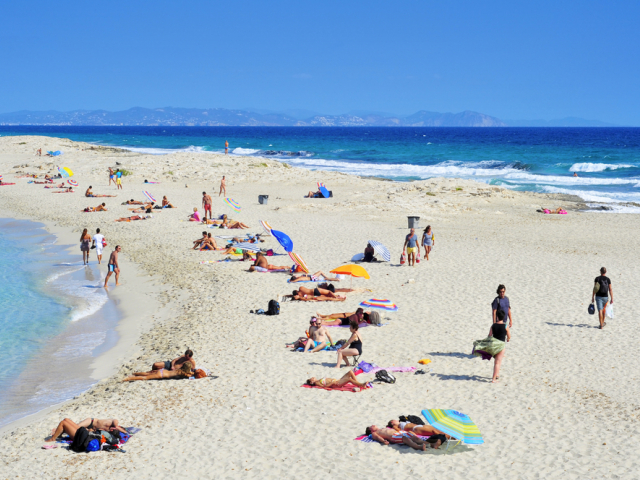 Playa de ses Illetes, Formentera, Španielsko