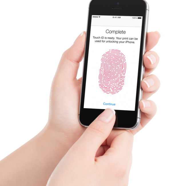 snímač, odtlačky prstov, biometria, Apple, TouchID