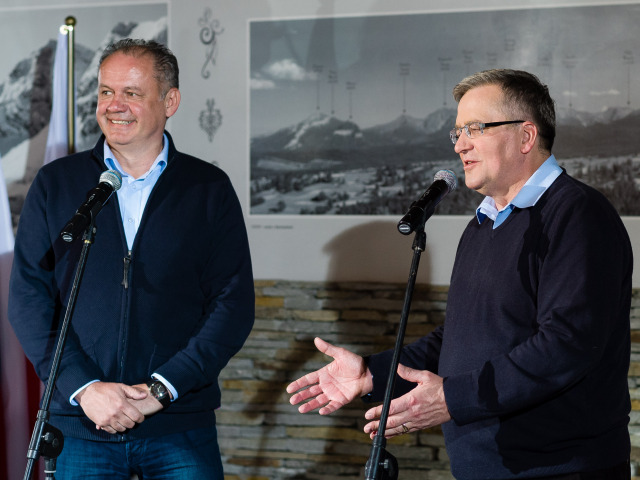 Andrej Kiska, Bronislaw Komorowski