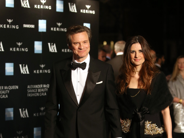 Herec Colin Firth prišiel aj so svojou manželkou Liviou Firth.