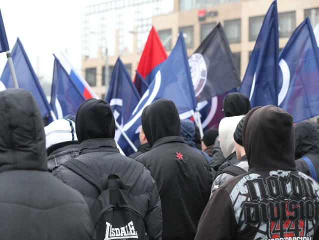 Pochod nacionalistov, neonacistov, Tiso, Bratislava, bez náckov, blokáda