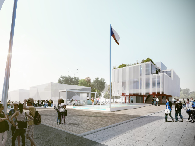 pavilón ČR, vizualizácia, projekt, Michal Krištof