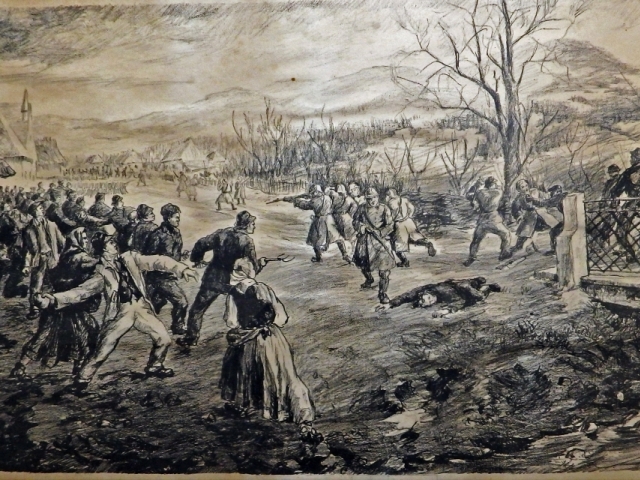 vzbura, obraz, čertizné