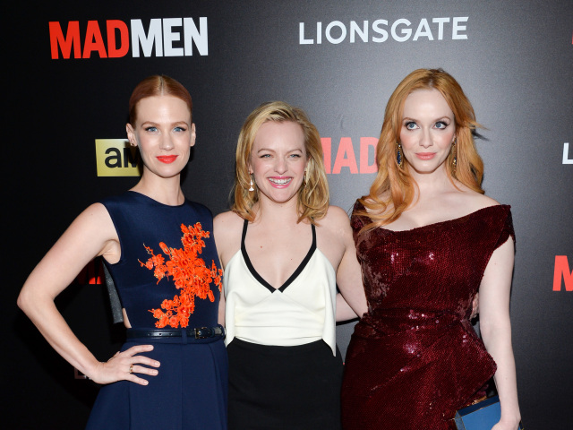 January Jones, Elisabeth Moss a Christina Hendricks