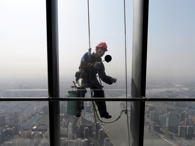 Šanghaj, Shanghai Center Tower, okno