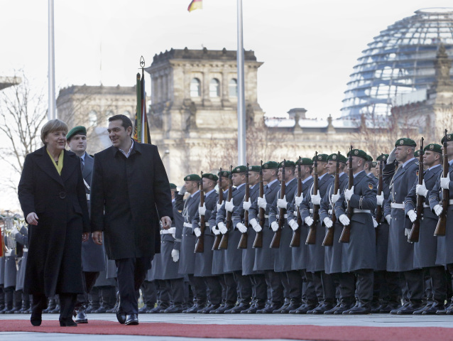 Alexis Tsipras, Angela Merkelová, Nemecko, Berlín, Grécka kríza