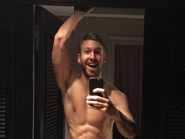 Dídžej Calvin Harris na súkromnom zábere z Instagramu.