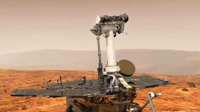 Rover Opportunity pristál na Marse 25. januára 2004.