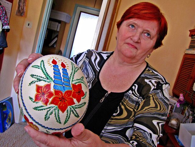 Veľká noc, kraslice, veľkonočné vajcia, maľovanie kraslíc, Ľudmila Bátorová,