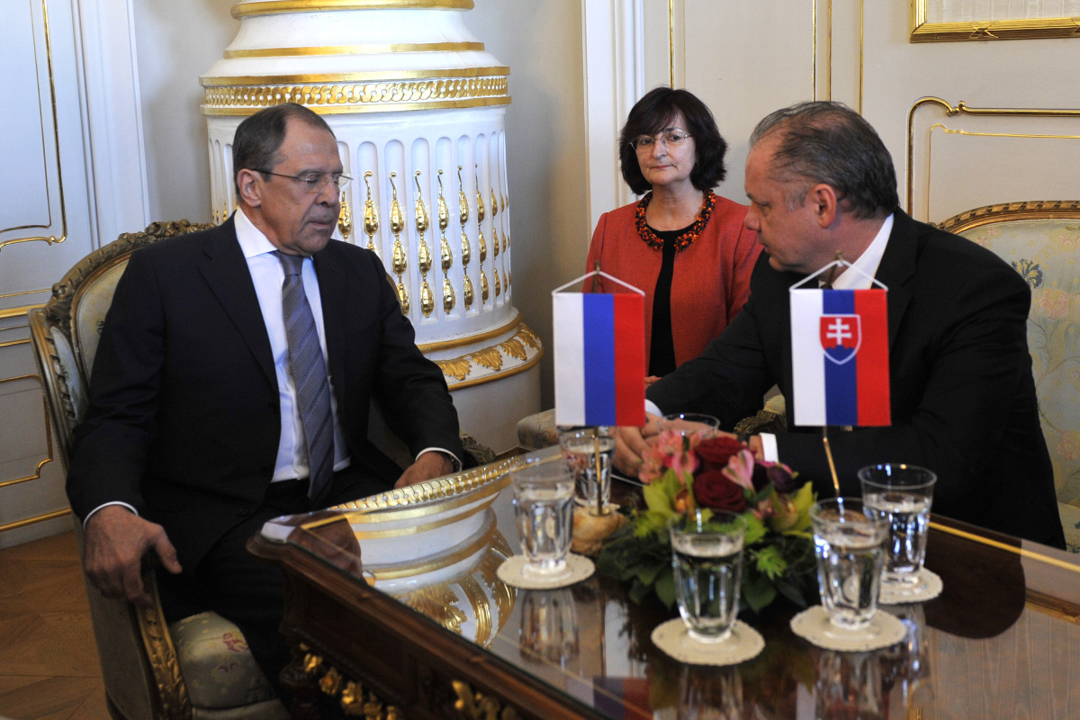 Andrej Kiska, kladenie vencov, 70. výročie oslobodenia spod nacizmu, Sergej Lavrov