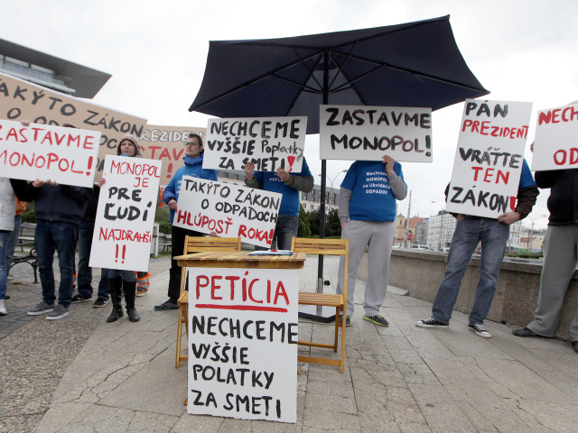 zakon o odpadoch, peticia, protest, odpad