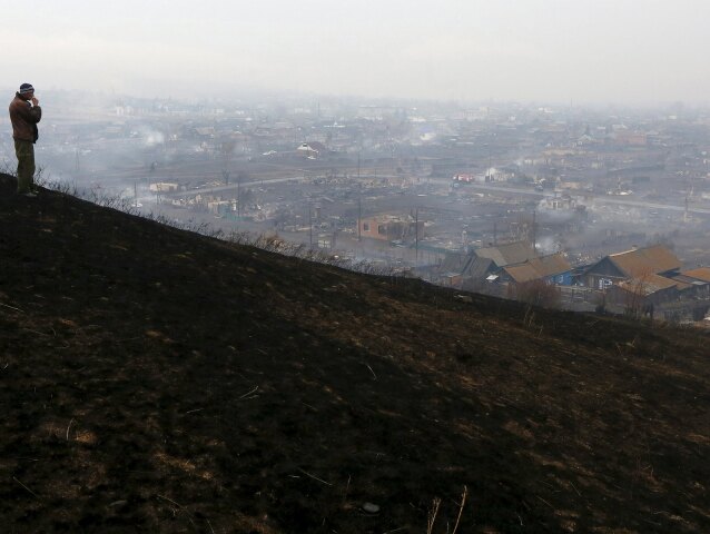 sibír, požiare