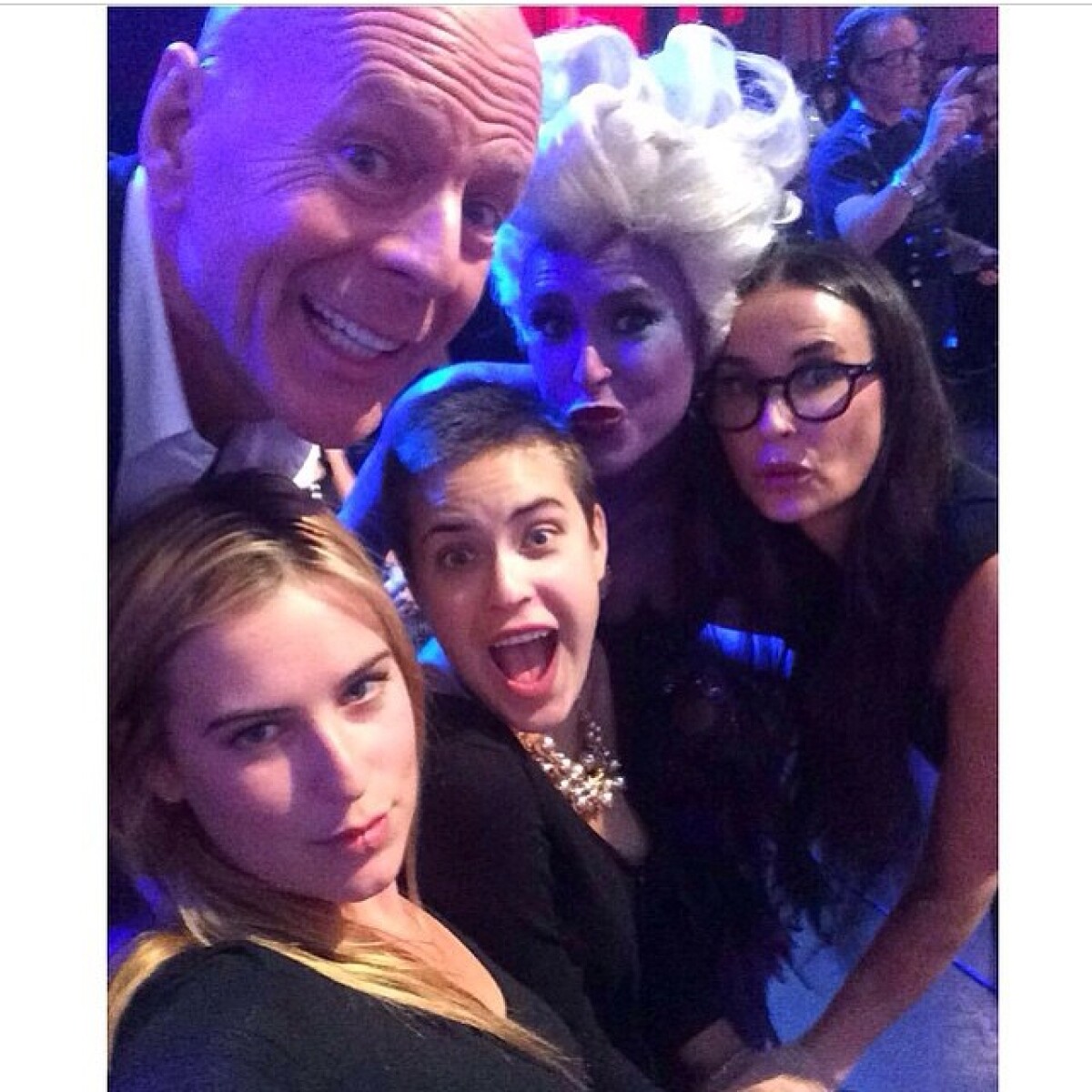 Demi Moore a Bruce Willis s troma dcérami. 