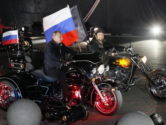 Noční vlci, motorkári, Rusko, antimajdan, Vladimir Putin