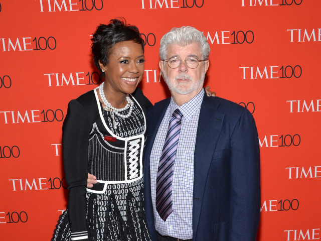 George Lucas s manželkou Melody Hobson