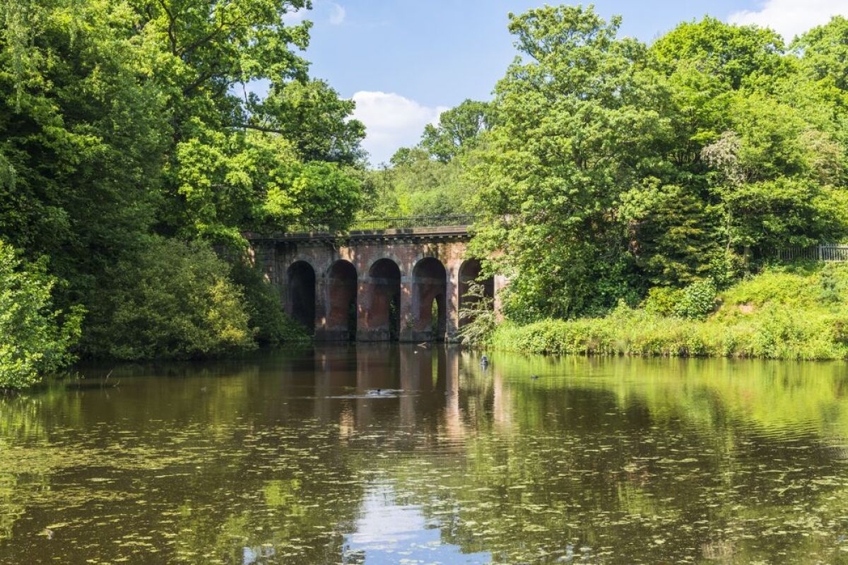 Hampstead Heath, záhrada, park, voda, jazera, akvadukt, Londýn, Veľká Británia
