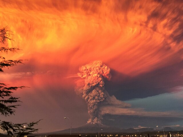 Čile, vulkán, Calbuco