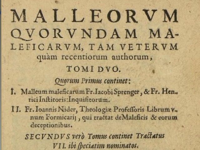 inkvizicia Malleorum 1582