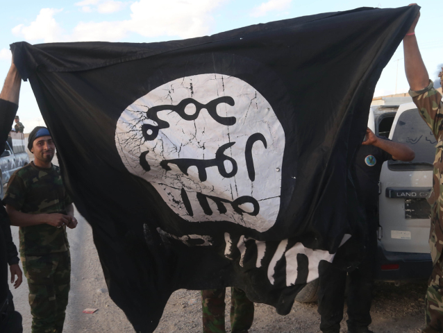 Islamský štát, vlajka, zástava, islamisti, Irak,