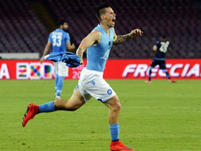 Marek Hamšík, SSC Neapol, gól, radosť