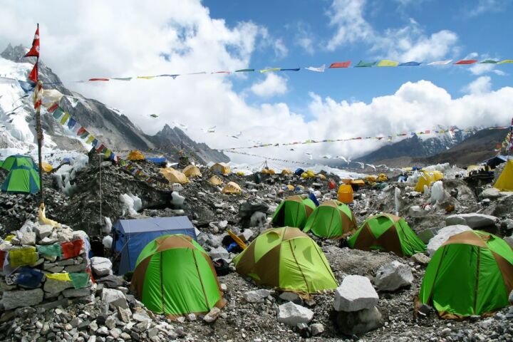Mount Everest, Himaláje, turista, Nepál, Khumbu, horolezec, sneh, hory,