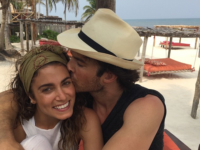 Herečka Nikki Reed s manželom Ianom Somerhalderom. 
