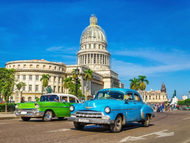 Havana, Kuba, autá