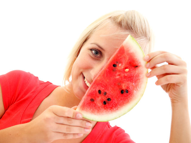 melón, červený