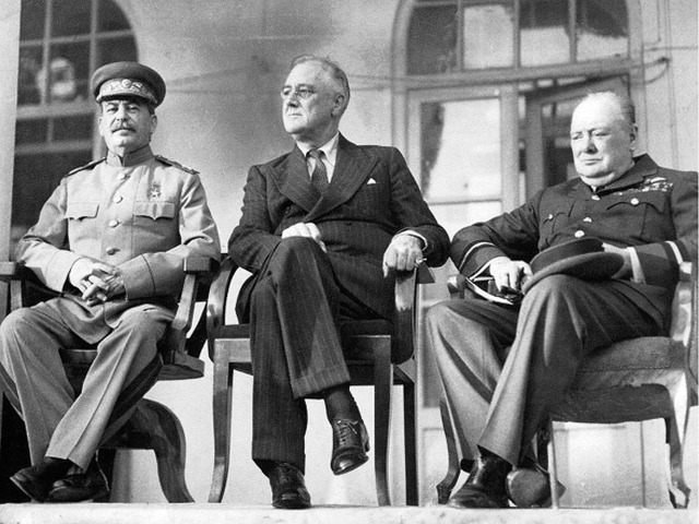 roosvelt, churchill, stalin, 2. svetová vojna