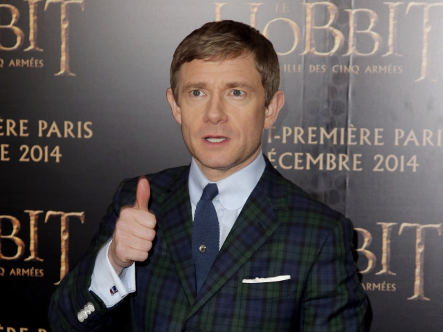 Britský herec Martin Freeman.