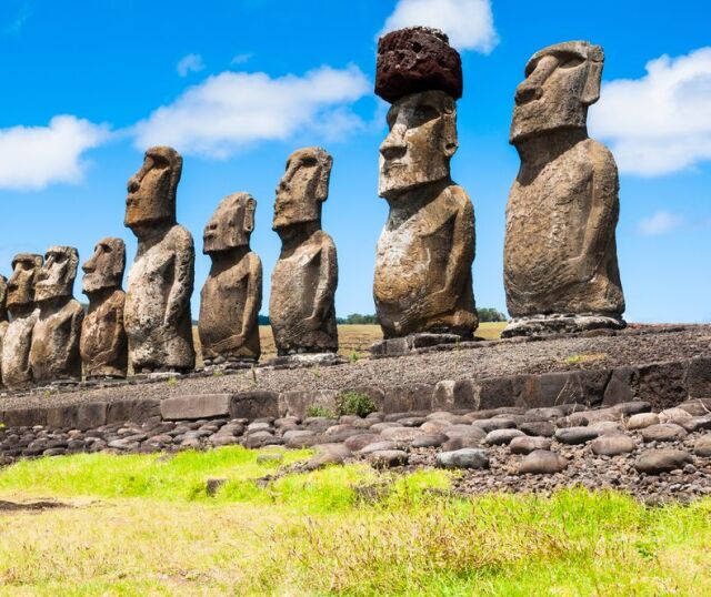 sochy moai, Veľlkonočný ostrov,