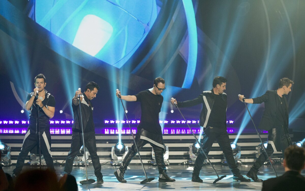 Jordan Knight, Danny Wood, Donnie Wahlberg, Jonathan Knight a Joey McIntyre