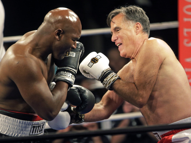 Mitt Romney, Eva Holyfield Fight
