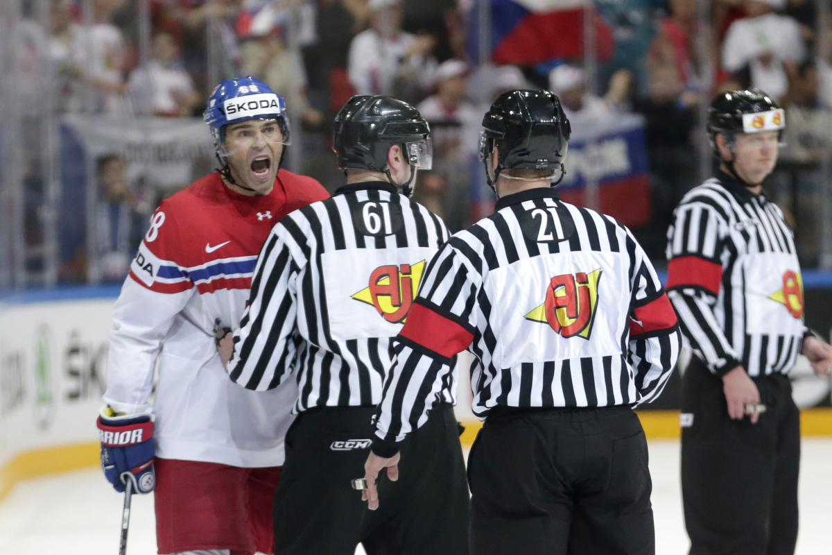 Jaromír Jágr, rozhodcovia, Česko, Kanada