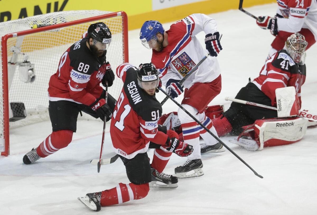 Jiří Novotný, Brent Burns, Tyler Seguin