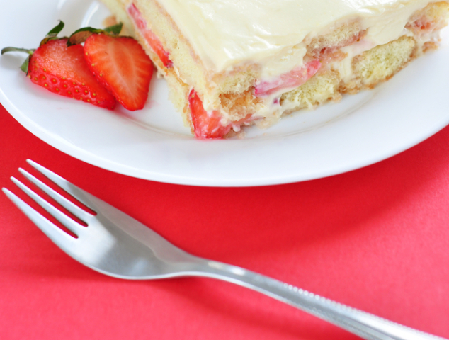 Jahody, tiramisu