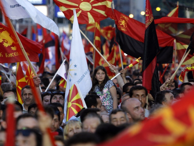Macedónsko, provládna demonštrácia