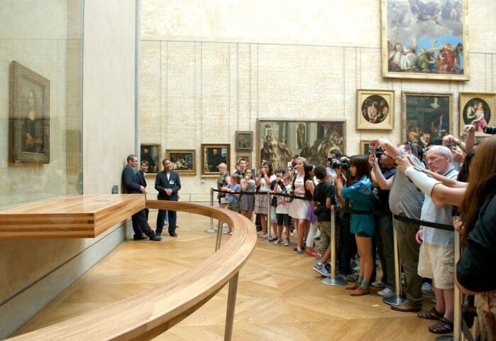 Mona Lisa, Louvre, Paríž, múzeum, turisti