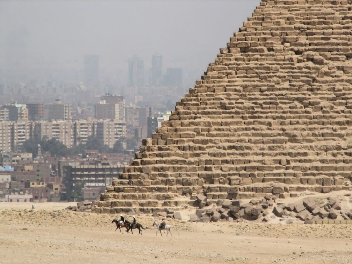 Giza, pyramídy, Egypt, Káhira, Gíza