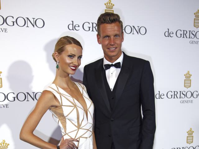 Tomáš Berdych a jeho priateľka - modelka Ester Sátorová