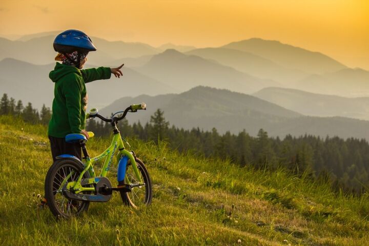 cyklo, bicykel, cyklista, Liptov, dieťa, chlapec,