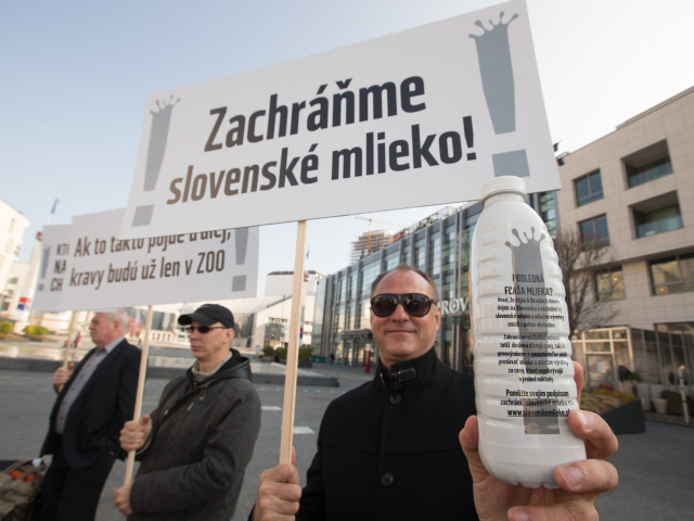 mlieko, mliekari, protest
