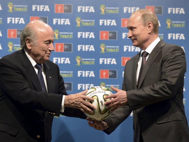 Vladimir Putin, Sepp Blatter,