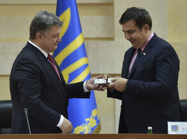 Petro Porošenko, Michail Saakašvili