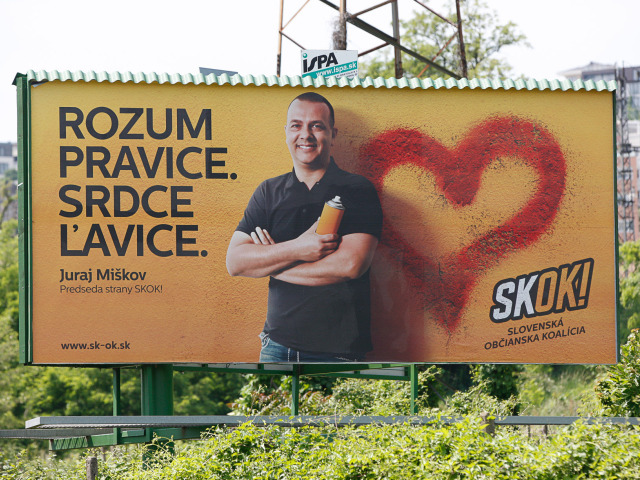 Skok!, predvolebná kampaň, bilbord