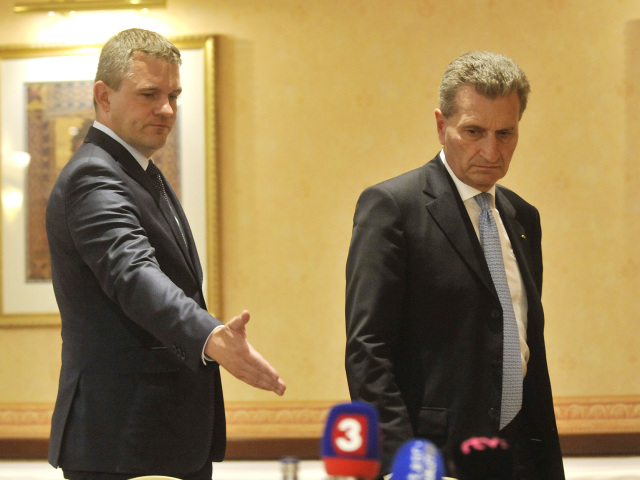 Peter Pellegrini, Gunther Oettinger
