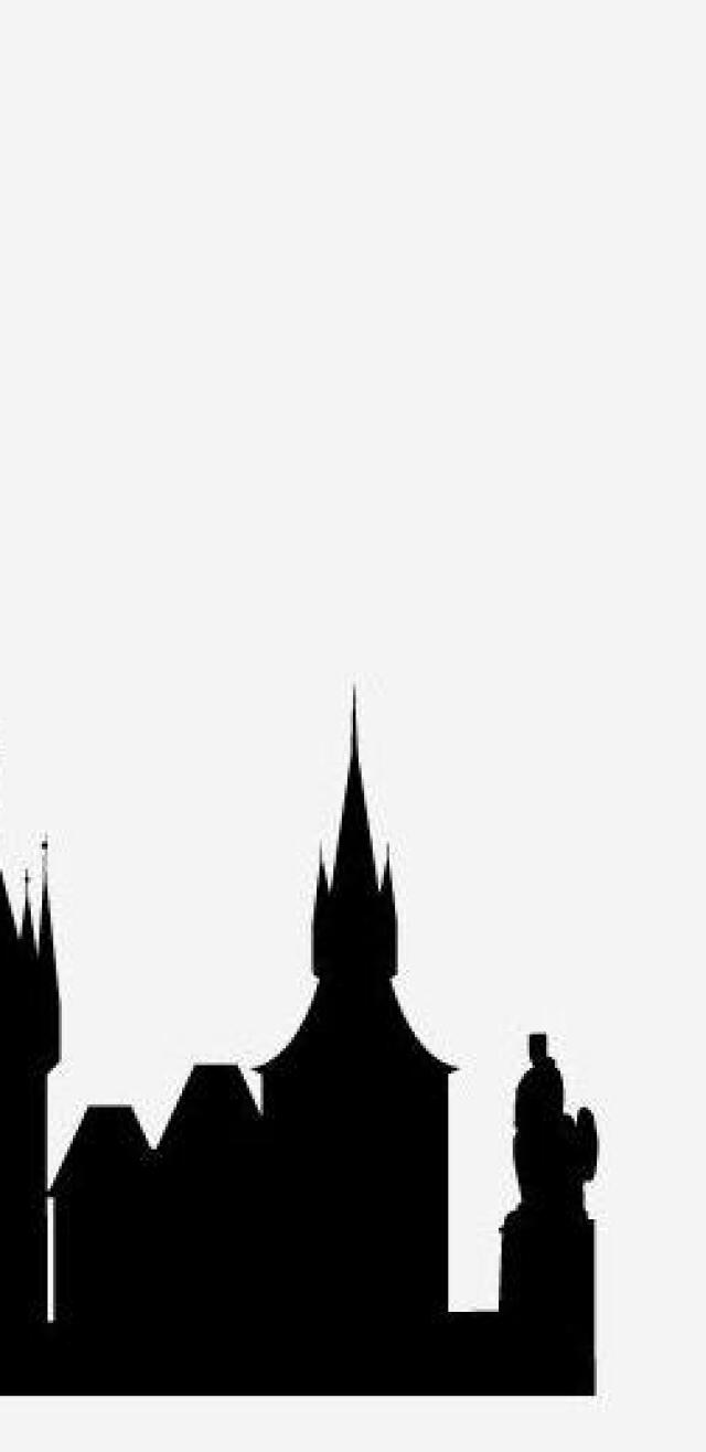 7 silueta, mesto, skyline, tvary, Praha, Česko, Česká republika