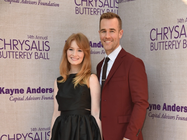 Herec James Van Der Beek a jeho manželka Kimberly Brook. 