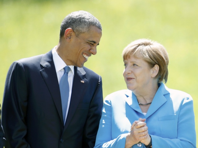 obama, merkelová, summit, G7, nemecko